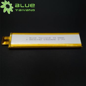鋰聚合物電池 8035140 5400mah 3.7V 游戲機(jī)手柄鋰電池定制